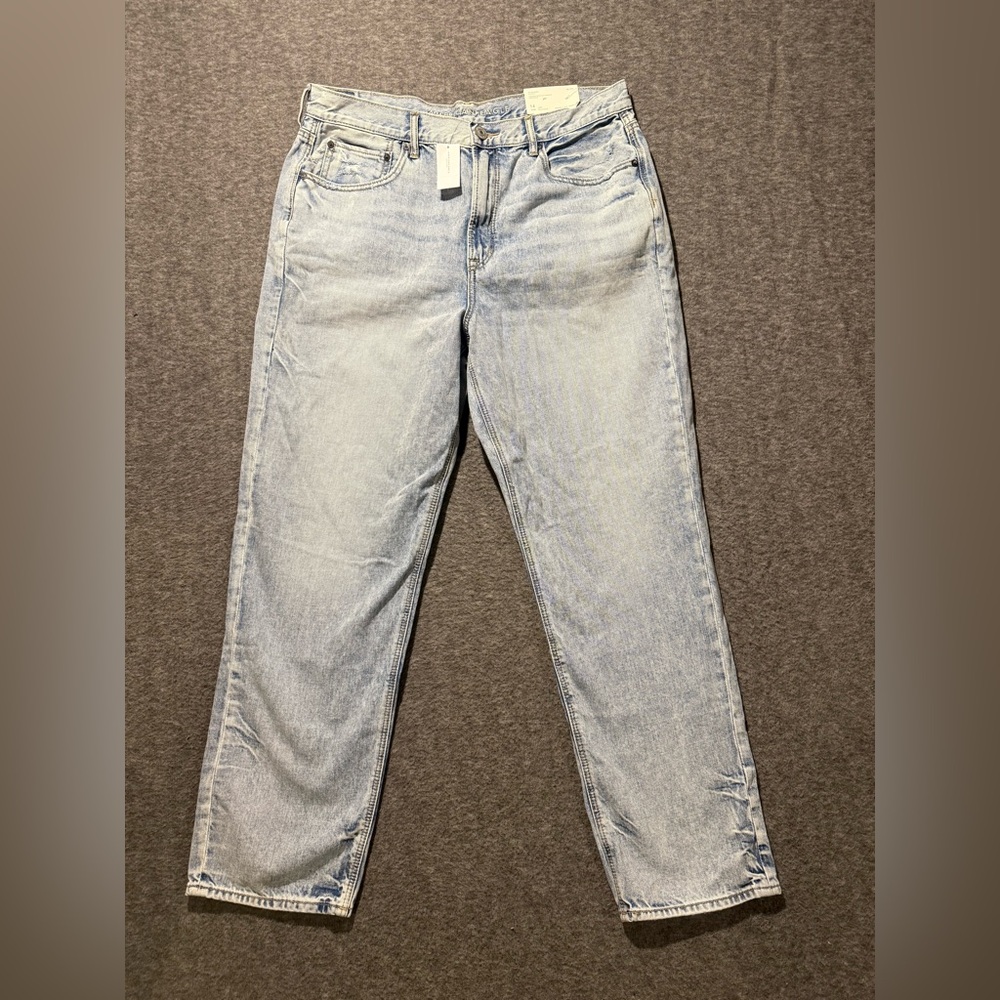 American Eagle Jeans Womens 14 Long blue 90s Boyfriend High Rise Fit 34x30 NWT